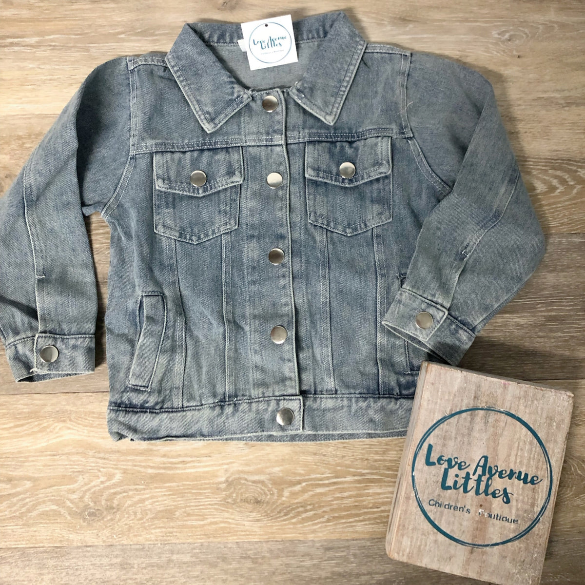 Rainbow Light Wash Denim Jacket – Love Avenue Littles