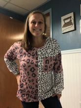 Load image into Gallery viewer, Split Leopard Long Sleeve - Mama