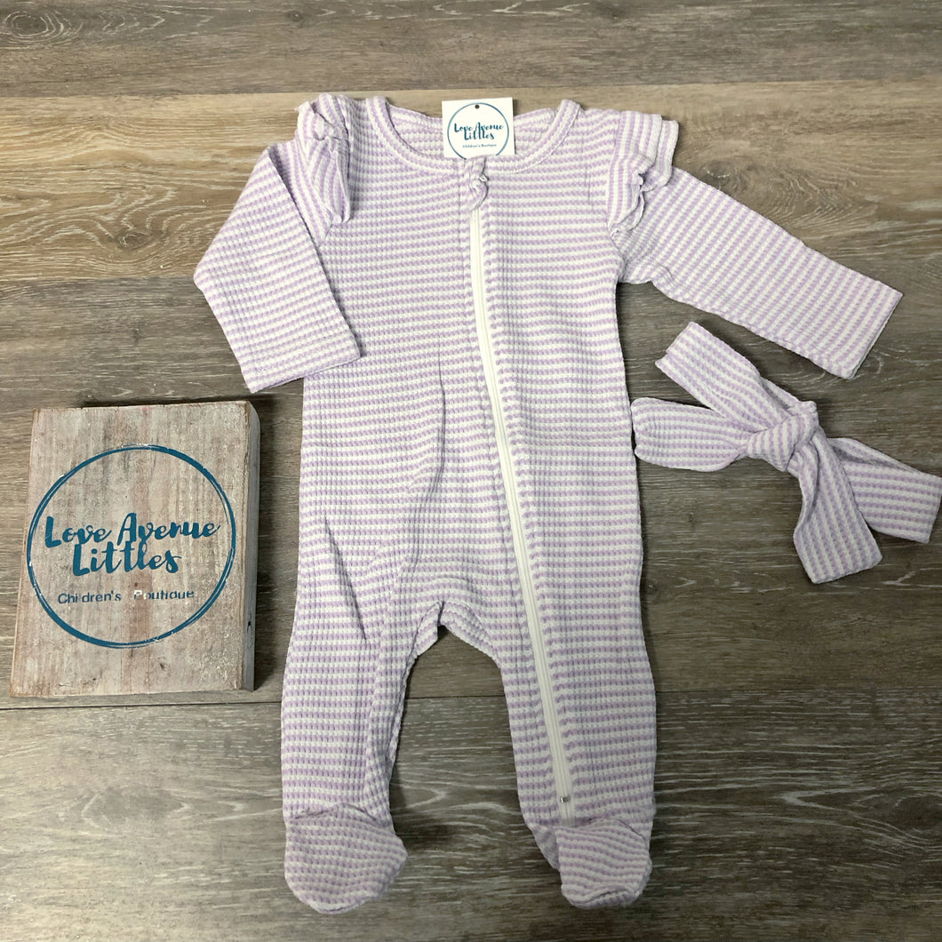 Lavender Striped Loungewear