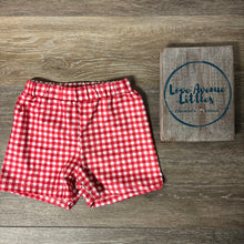 Load image into Gallery viewer, Red Gingham Short