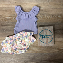 Load image into Gallery viewer, Lavendar Floral Skort Set
