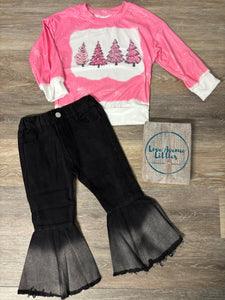 Pink Tree Long Sleeve - Mini