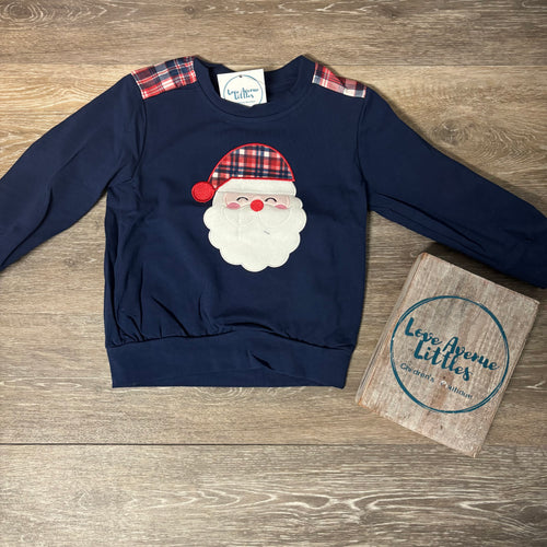 Plaid Santa Long Sleeve