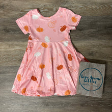 Load image into Gallery viewer, Pink Pumpkin Twirl Dress