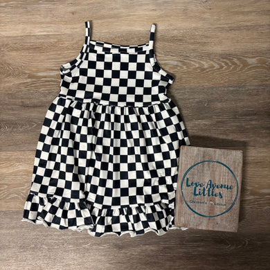 Checkered Print Dress