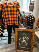 Load image into Gallery viewer, Orange Plaid Top