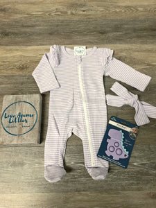 Lavender Striped Loungewear