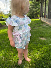 Load image into Gallery viewer, Hydrangea Bow Romper