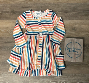 Rainbow Bright Striped Dress
