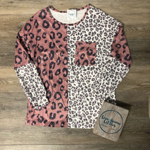 Load image into Gallery viewer, Split Leopard Long Sleeve - Mama