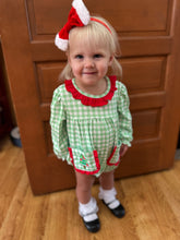 Load image into Gallery viewer, Gingham Pocket Tree Romper