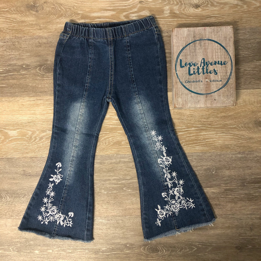Flare Floral Jeans