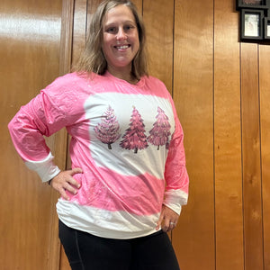 Pink Tree Long Sleeve - Mama