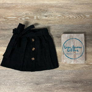 Black Button Skirt