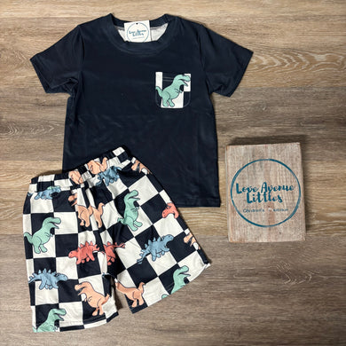 Checkered Dino Set