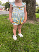Load image into Gallery viewer, Floral Pocket Romper