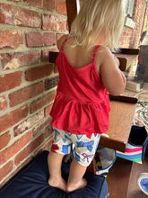 Load image into Gallery viewer, Red Peplum Tank
