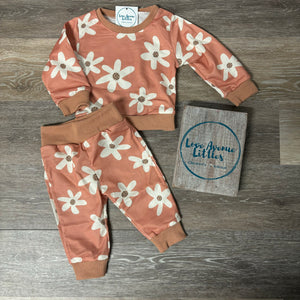 Tangerine Flower Set