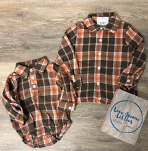 Load image into Gallery viewer, Fall Plaid Flannel One Piece