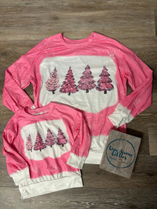 Pink Tree Long Sleeve - Mama