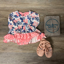 Load image into Gallery viewer, Floral Dot Romper