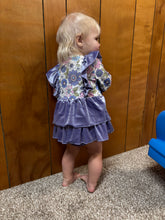 Load image into Gallery viewer, Lavender Velvet Romper