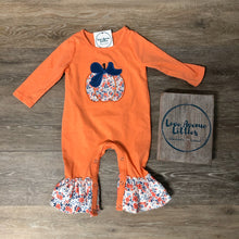 Load image into Gallery viewer, Peach Pumpkin Romper