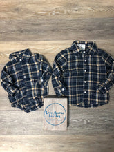 Load image into Gallery viewer, Navy Flannel One- Piece