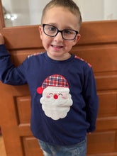 Load image into Gallery viewer, Plaid Santa Long Sleeve