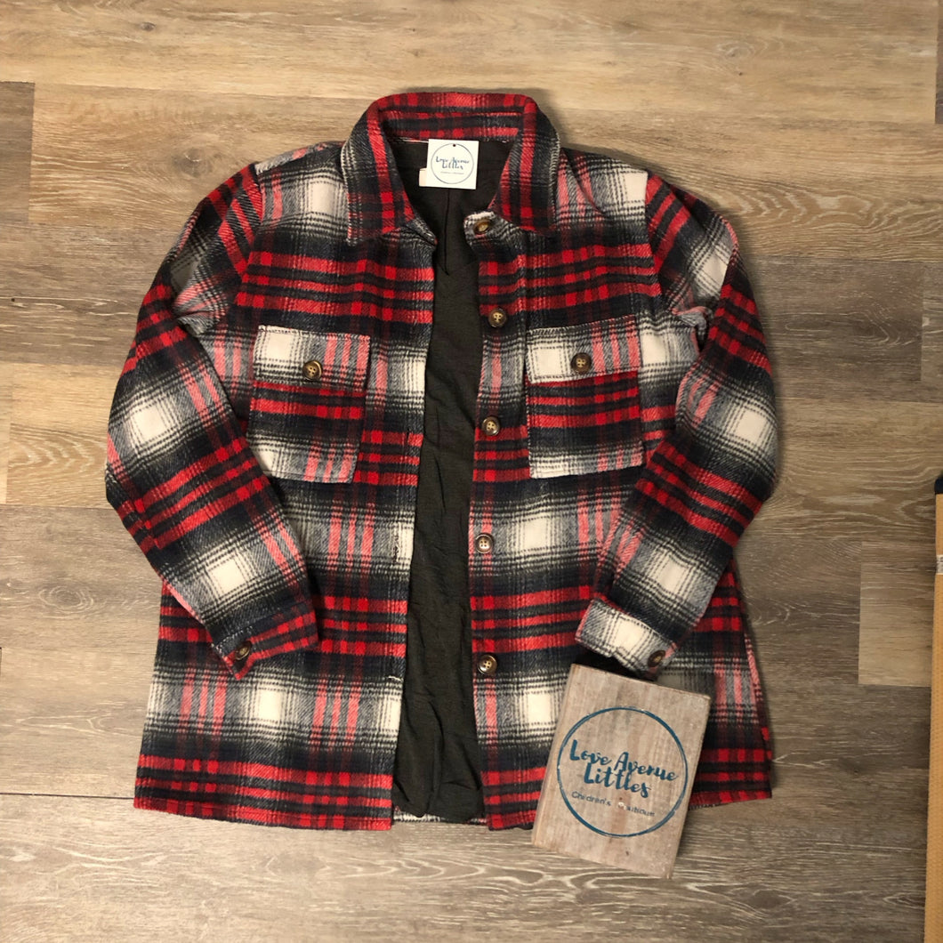 Plaid Flannel Jacket - Adult