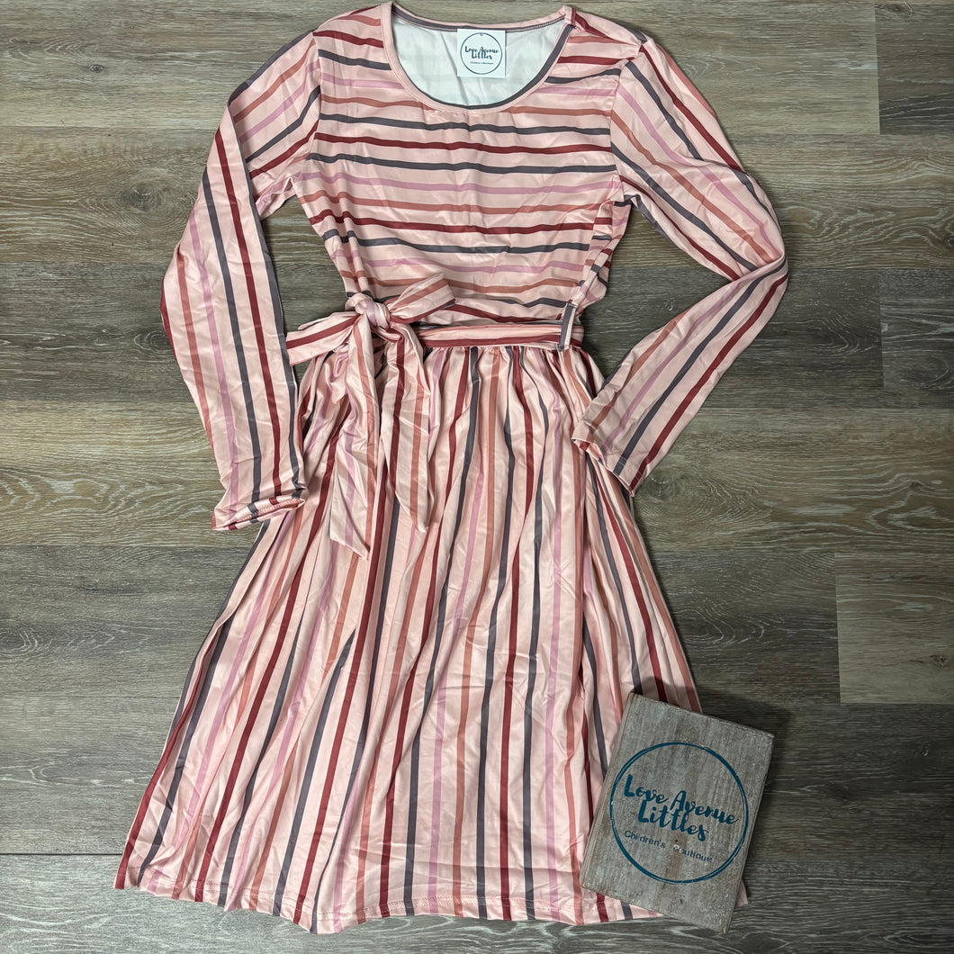 Striped Dress - Mama