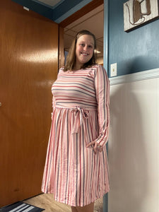 Striped Dress - Mama