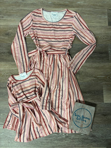 Striped Dress - Mama