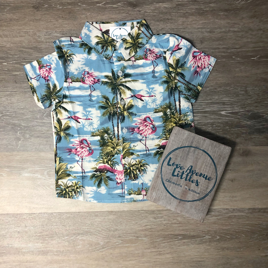 Tropical Vibes Button Down