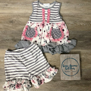 Floral Ruffle Set