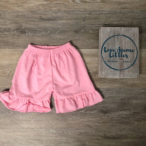 Pink Ruffle Shorts