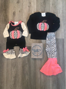 Pink Pumpkin Patch Bell Set