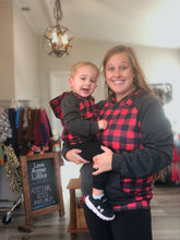 Load image into Gallery viewer, Red Buffalo Plaid Hoodie - Mini