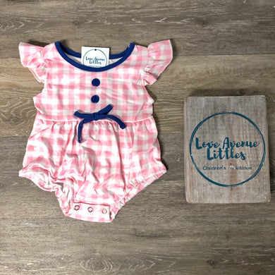 Pastel Plaid Romper
