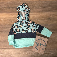 Load image into Gallery viewer, Aqua Cheetah Hoodie - Mini