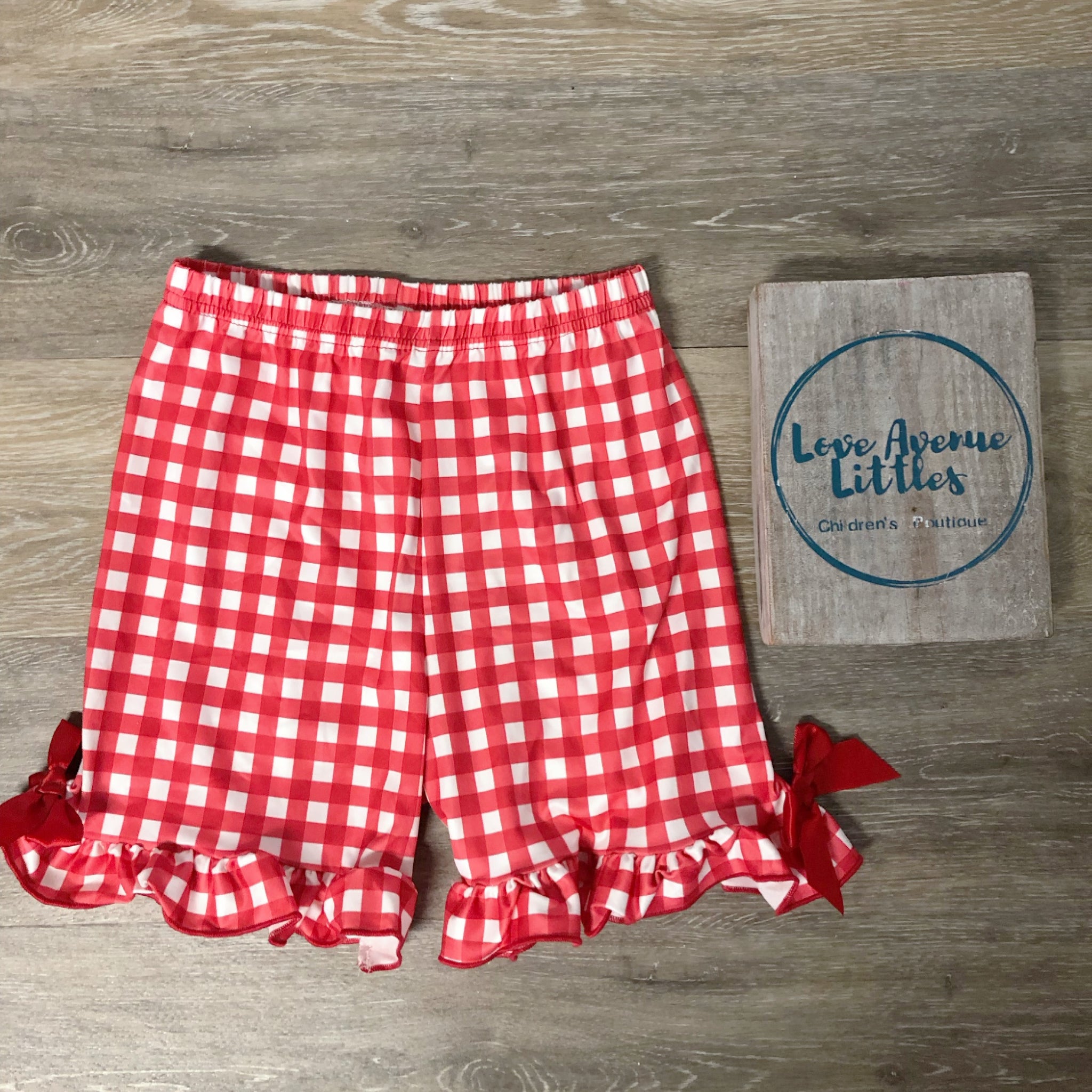 Patachou corduroy ruffle-hem shorts - Red